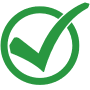 A green check mark icon.